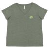 Curvy Collection Women's Fine Jersey V-Neck Tee Thumbnail