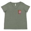 Curvy Collection Women's Fine Jersey V-Neck Tee Thumbnail