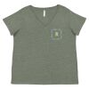 Curvy Collection Women's Fine Jersey V-Neck Tee Thumbnail