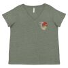 Curvy Collection Women's Fine Jersey V-Neck Tee Thumbnail