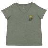 Curvy Collection Women's Fine Jersey V-Neck Tee Thumbnail