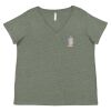 Curvy Collection Women's Fine Jersey V-Neck Tee Thumbnail