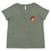 Curvy Collection Women's Fine Jersey V-Neck Tee Thumbnail