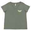 Curvy Collection Women's Fine Jersey V-Neck Tee Thumbnail
