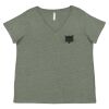 Curvy Collection Women's Fine Jersey V-Neck Tee Thumbnail