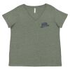 Curvy Collection Women's Fine Jersey V-Neck Tee Thumbnail