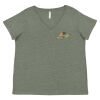 Curvy Collection Women's Fine Jersey V-Neck Tee Thumbnail