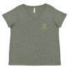 Curvy Collection Women's Fine Jersey V-Neck Tee Thumbnail