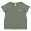 Curvy Collection Women's Fine Jersey V-Neck Tee Thumbnail