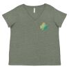 Curvy Collection Women's Fine Jersey V-Neck Tee Thumbnail