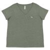 Curvy Collection Women's Fine Jersey V-Neck Tee Thumbnail