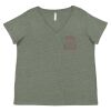 Curvy Collection Women's Fine Jersey V-Neck Tee Thumbnail
