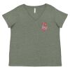Curvy Collection Women's Fine Jersey V-Neck Tee Thumbnail