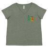 Curvy Collection Women's Fine Jersey V-Neck Tee Thumbnail