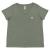 Curvy Collection Women's Fine Jersey V-Neck Tee Thumbnail