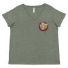 Curvy Collection Women's Fine Jersey V-Neck Tee Thumbnail