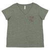 Curvy Collection Women's Fine Jersey V-Neck Tee Thumbnail