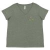 Curvy Collection Women's Fine Jersey V-Neck Tee Thumbnail