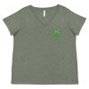 Curvy Collection Women's Fine Jersey V-Neck Tee Thumbnail