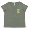 Curvy Collection Women's Fine Jersey V-Neck Tee Thumbnail
