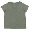Curvy Collection Women's Fine Jersey V-Neck Tee Thumbnail