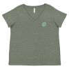 Curvy Collection Women's Fine Jersey V-Neck Tee Thumbnail