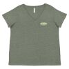 Curvy Collection Women's Fine Jersey V-Neck Tee Thumbnail