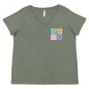 Curvy Collection Women's Fine Jersey V-Neck Tee Thumbnail