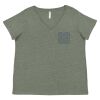 Curvy Collection Women's Fine Jersey V-Neck Tee Thumbnail