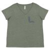 Curvy Collection Women's Fine Jersey V-Neck Tee Thumbnail
