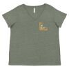 Curvy Collection Women's Fine Jersey V-Neck Tee Thumbnail