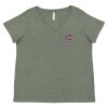 Curvy Collection Women's Fine Jersey V-Neck Tee Thumbnail