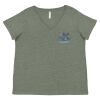 Curvy Collection Women's Fine Jersey V-Neck Tee Thumbnail