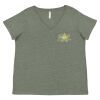Curvy Collection Women's Fine Jersey V-Neck Tee Thumbnail