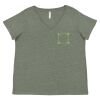 Curvy Collection Women's Fine Jersey V-Neck Tee Thumbnail