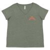 Curvy Collection Women's Fine Jersey V-Neck Tee Thumbnail