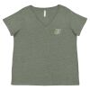 Curvy Collection Women's Fine Jersey V-Neck Tee Thumbnail