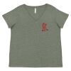 Curvy Collection Women's Fine Jersey V-Neck Tee Thumbnail
