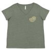 Curvy Collection Women's Fine Jersey V-Neck Tee Thumbnail
