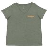 Curvy Collection Women's Fine Jersey V-Neck Tee Thumbnail