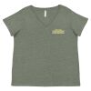 Curvy Collection Women's Fine Jersey V-Neck Tee Thumbnail