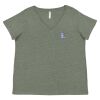 Curvy Collection Women's Fine Jersey V-Neck Tee Thumbnail