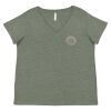 Curvy Collection Women's Fine Jersey V-Neck Tee Thumbnail