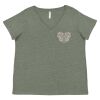 Curvy Collection Women's Fine Jersey V-Neck Tee Thumbnail