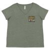 Curvy Collection Women's Fine Jersey V-Neck Tee Thumbnail