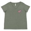 Curvy Collection Women's Fine Jersey V-Neck Tee Thumbnail