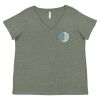 Curvy Collection Women's Fine Jersey V-Neck Tee Thumbnail
