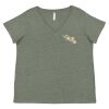 Curvy Collection Women's Fine Jersey V-Neck Tee Thumbnail
