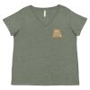 Curvy Collection Women's Fine Jersey V-Neck Tee Thumbnail