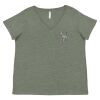 Curvy Collection Women's Fine Jersey V-Neck Tee Thumbnail
